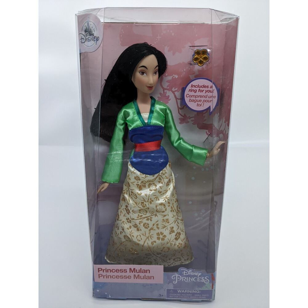 Disney Store Classic Mulan Doll with Ring 12”